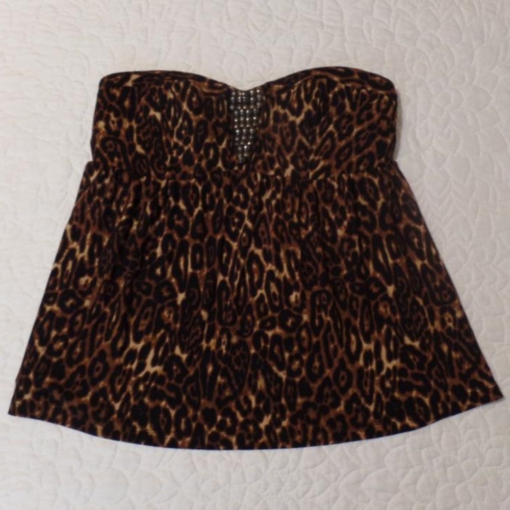 Size 2 Torrid Strapless Babydoll Top